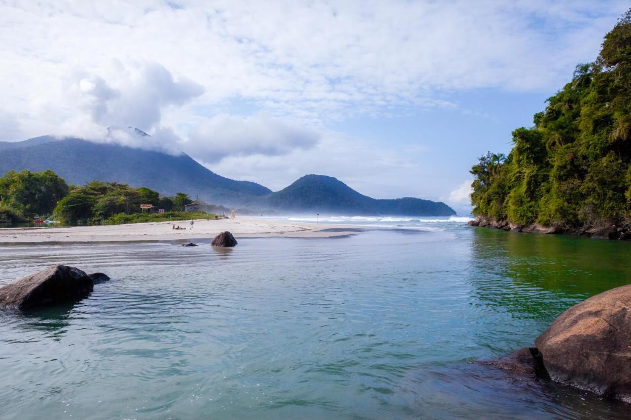 Sintonia Surf Hostel E Bar Ubatuba Bagian luar foto